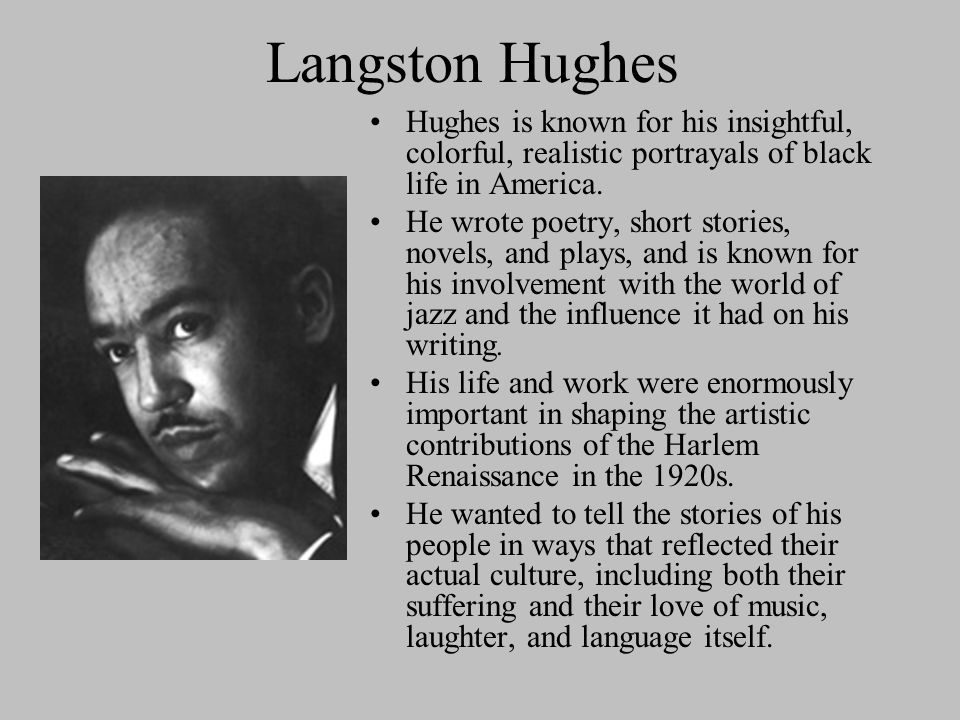 Langston Hughes' Essay, 